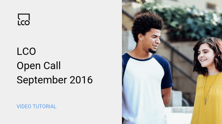 LCO Open Call Sept 2016