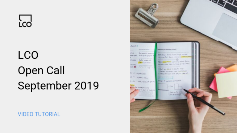 LCO Open Call Sept 2019
