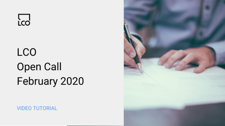 LCO Open Call February 2020